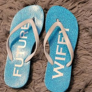Betsey Johnson 'Future Wifey' Flip Flops wedding